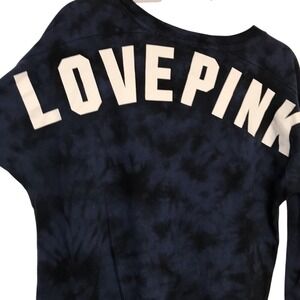 Victoria Secret PINK Women's Tie Dye Long Sleeve Shirt Top Small Yoga Athletic